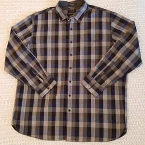 Nordstrom Grey and Blue Dress Shirt